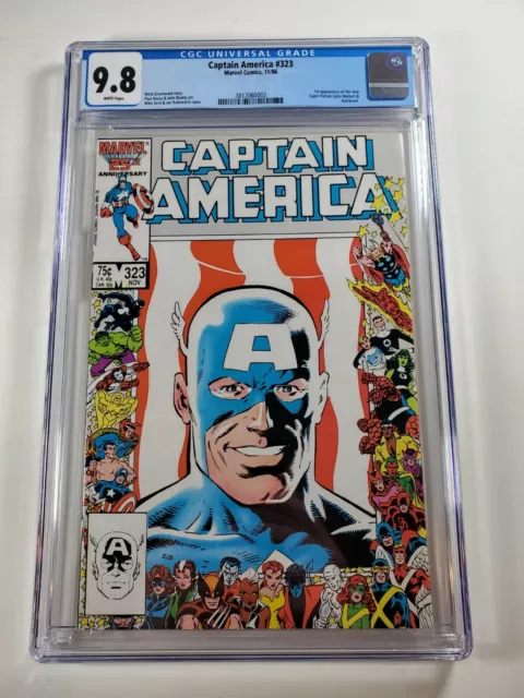Captain America #323 CGC 9.8 White Pages (1986) 1st Super Patriot (John Walker)