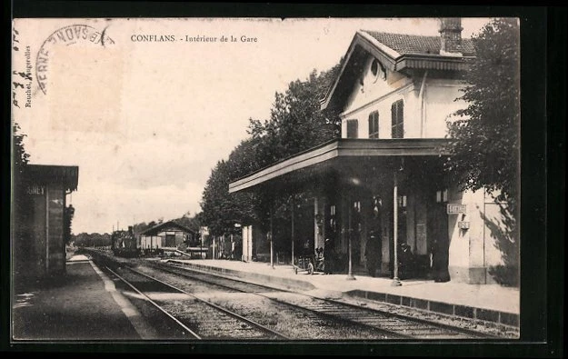 CPA Conflans, Interieur de la Gare 1907