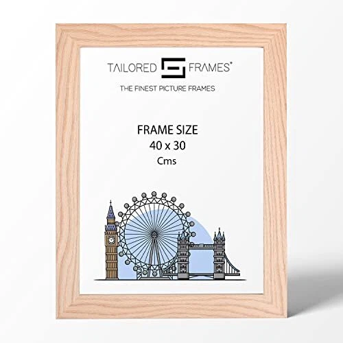 Tailored Frames Cadre Photo Simple en Bois de chêne Naturel 40 x 30 cm | Type...