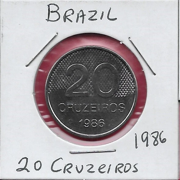 Brazil 20 Cruzeiros 1986 Unc Church Of St Francis Of Assis And The Country Name