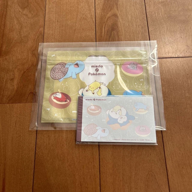 MISTER DONUT 2024 Lucky Bag Pokemon Memo Zipper 39.57 PicClick