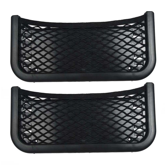 2 pz rete portaoggetti auto vano portaoggetti borsa a rete auto rete 252 x 120 mm set De