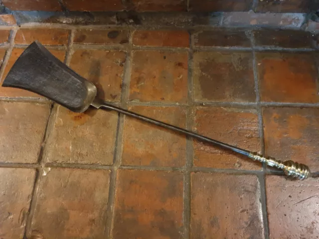 18th Century Polished Steel And Brass Shovel