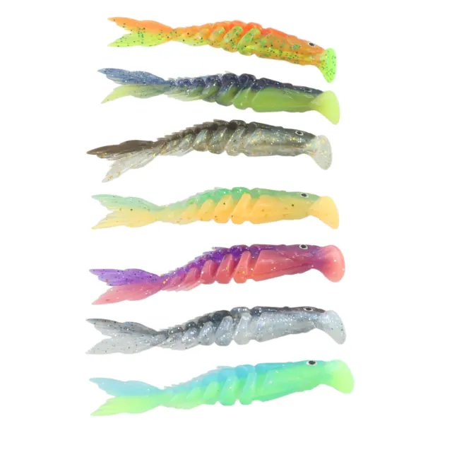 Durable Perch Pike Bait Soft Fishing Lures with Lifelike Tail and Swimbaits