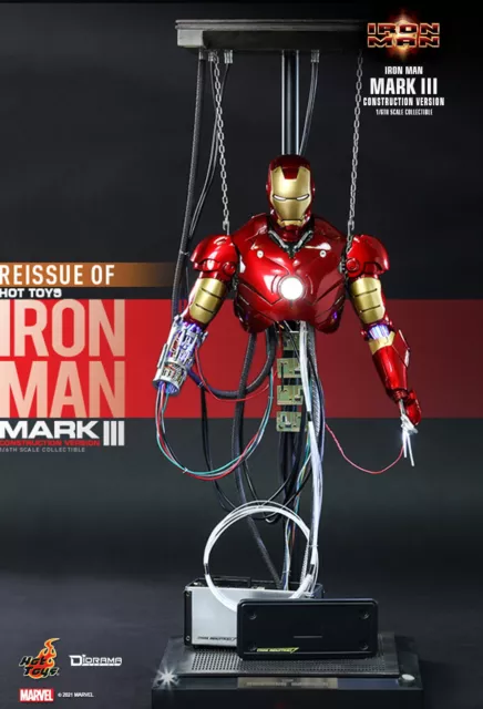 ★HOT TOYS IRON MAN Mark III (Construction Version) 39cm Aktionfigur 1/6 12"★