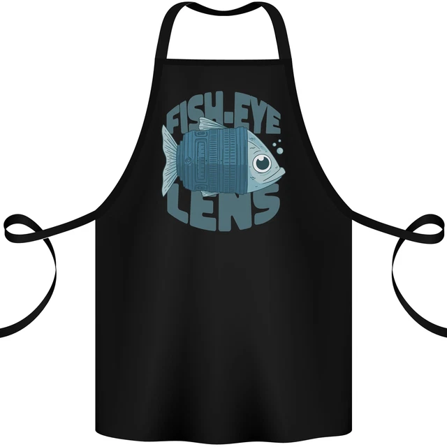 Photography Funny Fisheye Lens Photographer Cotton Apron 100% Organic