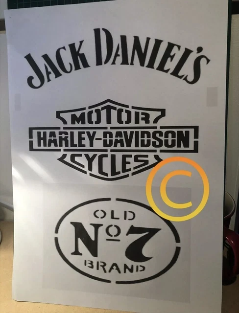 JACK DANIELS STENCIL A3 EUR 14,74 - PicClick IT