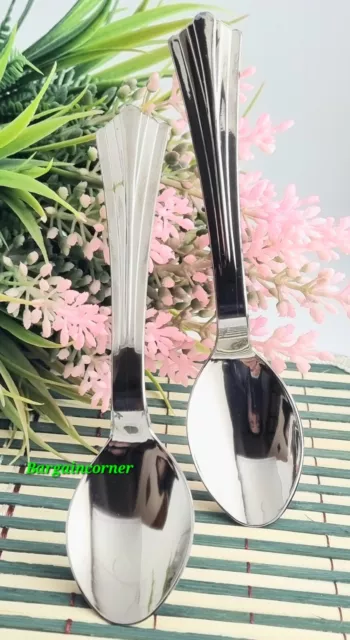 Tea Coffee Spoons Reusable Desert Spoon Silver Disposable Plastic Spoon 14cm