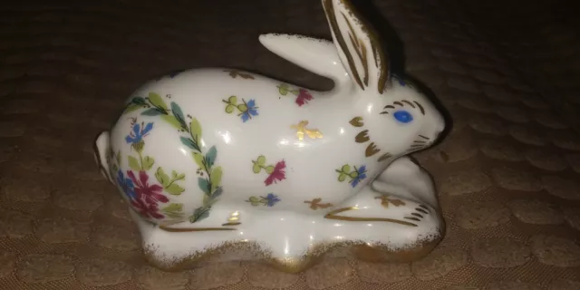 Vintage Limoges Haviland beautiful hand painted french porcelain Rabbit NM