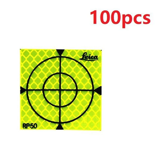 100 pz/set 20/30/40/50/60 mm stazione totale riflettore obiettivo riflettore