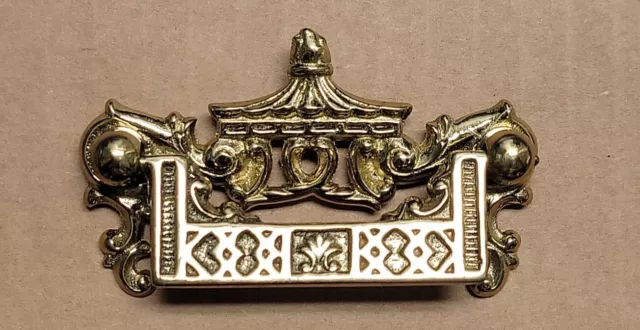 Heavy Duty Solid Brass 2-1/2" Ornate Decorative Drawer Pull