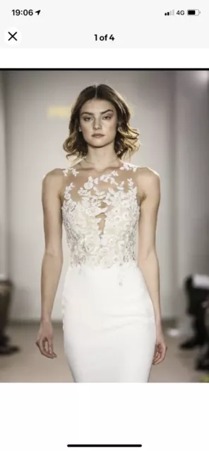 USED PRONOVIAS WEDDING dress 250.00 PicClick UK