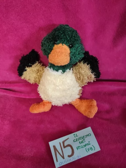 TRUDI : Peluche-Pupazzo Canard N 5, Couchage Bussi, Germano, Made IN Italy