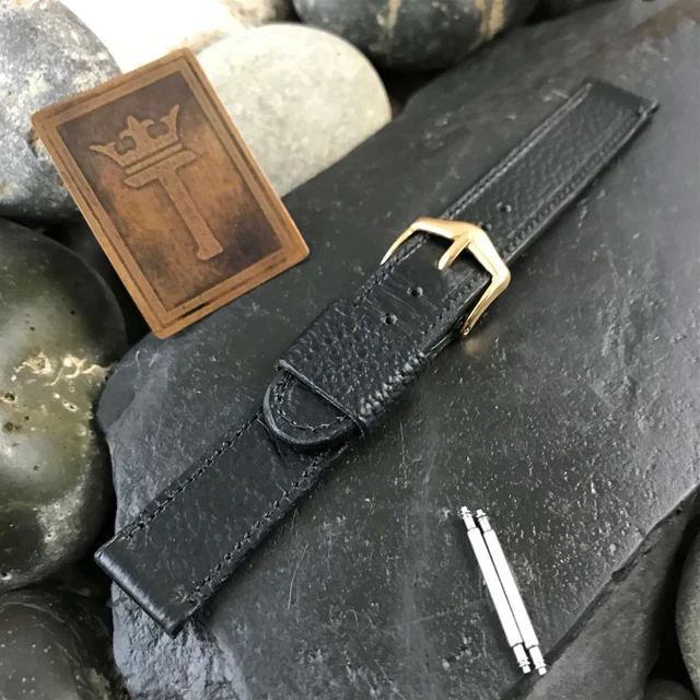 1950s 5/8" JB Champion USA Short Old-Stock Scotch Grain Strap Vintage Watch Band