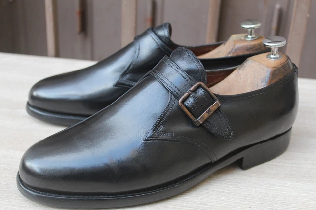 CHAUSSURE JM WESTON A Boucle Cuir Noir 6 E 40 Excellent Etat Men s