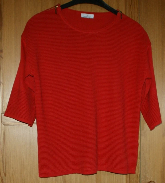 Tunique Jacqueline Riu Noir Et Beige Taille 44 - Vintage, Manches Longues, Neuf Sans étiquette