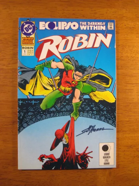 ROBIN #1 (Eclipso/Darkness Within) **SIGNED SCOTT HANNA!** COA