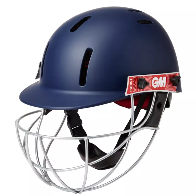 Gunn & Moore Purist Cricket Helmet GEO II Navy Junior 54-59cm