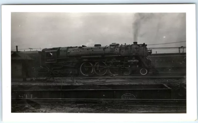 c1920s New York Central Lines 6607 Steam Locomotive Real Photo Snapshot NYC C41 2