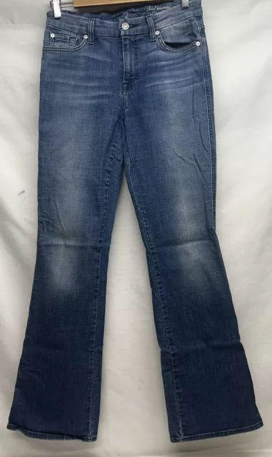 7 For All Mankind Bootcut Jeans Women’s Short Inseam ‘A’ Pocket Size 28