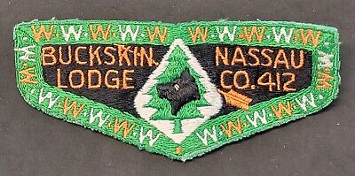 Vintage Buckskin Lodge #412 Nassau NY Order of the Arrow