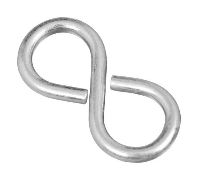 National Hardware N121-319 Zinc Plated Steel #810 Closed S-Hook 1-5/8 L in.