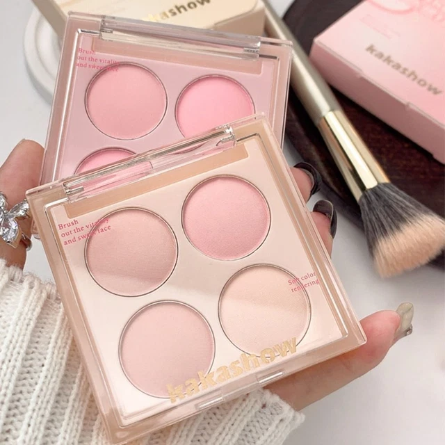 Durable Four-color Blush Palette Natural Four-color Eyeshadow Palette  Girl