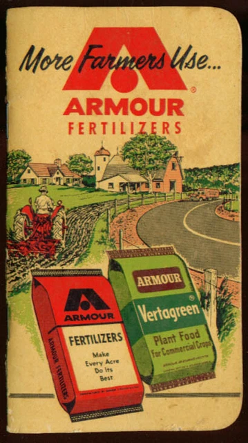 Armour Fertilizer advertising Pocket Notebook 1960