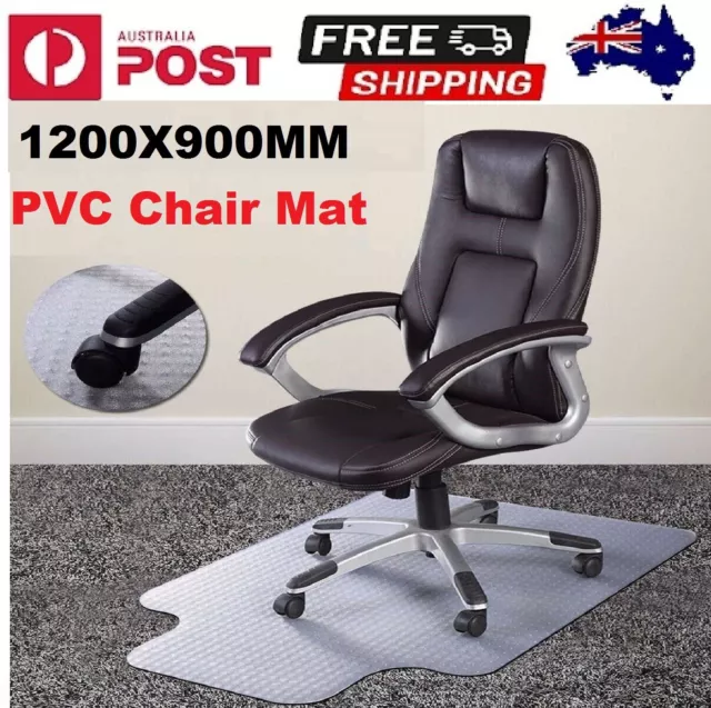 1 PVC Carpet Chair Mat Hard Floor Protection Home Office Desk Protector Durable