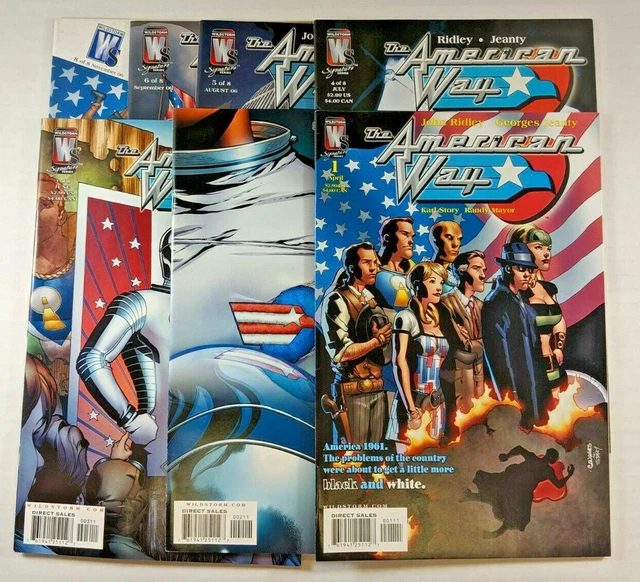 American Way 7 Issue Lot - #1 2 3 4 5 6 8 - Wildstorm High Grade Set VF~NM