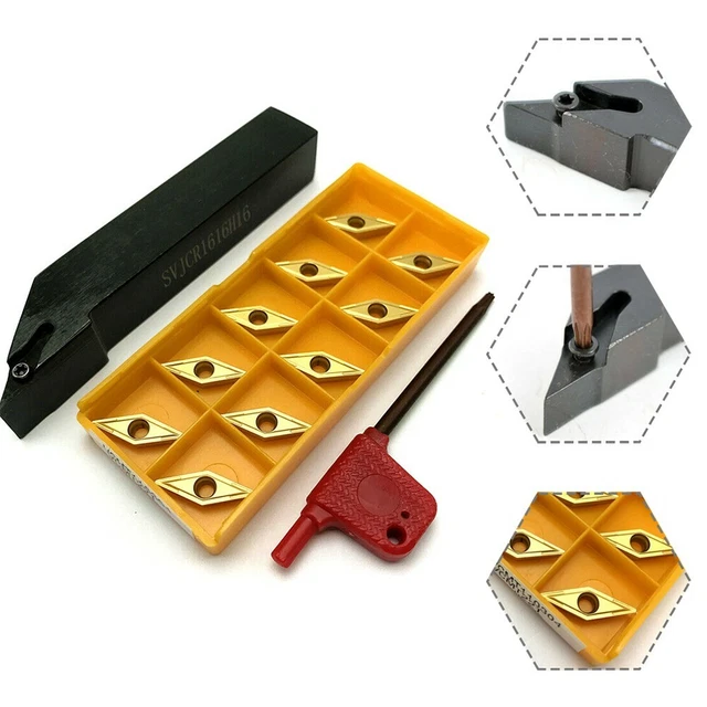 Utensile Del Tornio Inserti Carburo SVJCR1616H16 Codolo Diametro 16mm Attrezzo