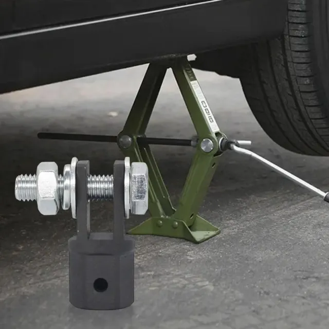 Car Folding Scissor Jack Crank Adaptor 1/2 Inch Lift Rod Tire Wheel Lug Wrench