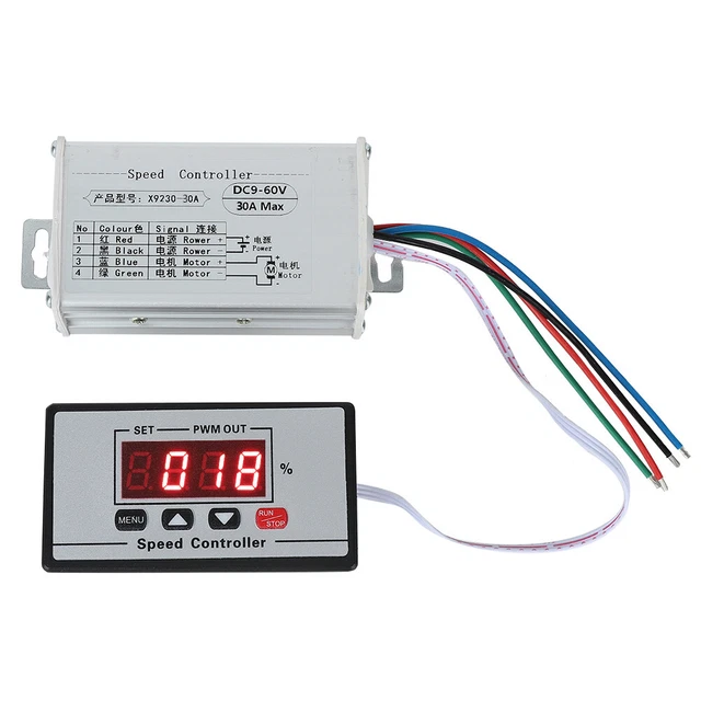 DC 9-60 V PWM Controller velocità uscita regolazione velocità stepless