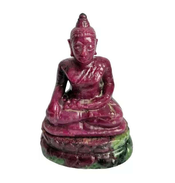 Shiva, Rubis Zoïsite, Pierre Précieuse Sculpture, Bouddha (#16860)