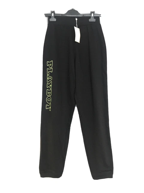 MISSGUIDED PLAYBOY SLOGAN High Waisted Joggers Neon Lime Green Tracksuit Bottoms 13.20 PicClick UK