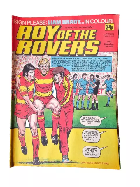 ROY OF THE ROVERS PAPER COMIC  1st JUNE 1985