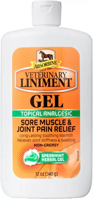 Absorbine Veterinary Liniment Gel 12 oz - free shipping!!!