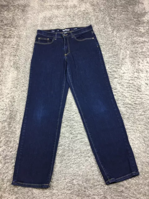 Sonoma Straight Leg Jeans Boys Size 18 Blue Dark Wash Adjustable Waist