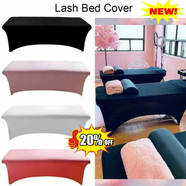 Black Beauty Massage Salon Elastic Eyelash Extension Bed Cover Spa Table Sheet