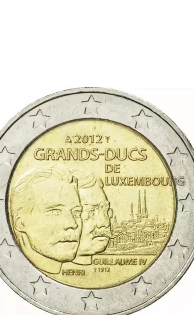 Luxembourg Coin 2€ Euro 2012 Commemorative William IV Guillaume New UNC from Rol