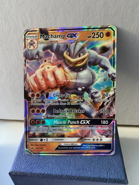 Pokemon Machamp GX  64/147 - Ultra Rare - Burning Shadows
