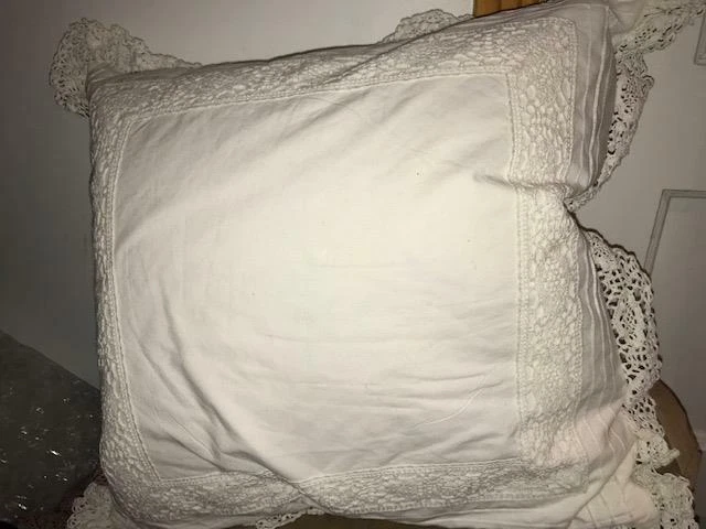 Ralph Lauren Home Lake Off White Deco Crochet Pillow New