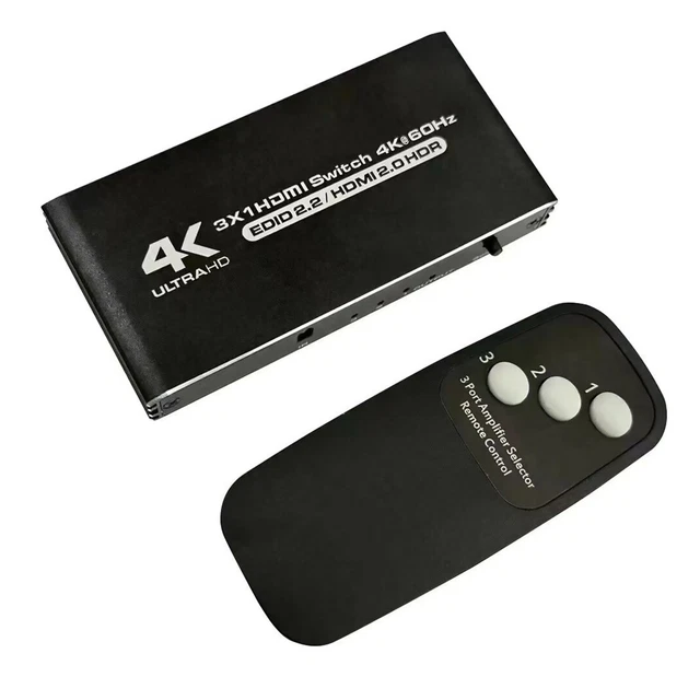 KAGO HDMI Switch 8 in 1 out - 4K HDMI Selector Box with Remote,8 Ports
