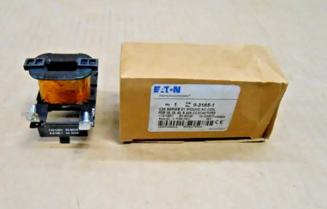 New Eaton 9-3185-1 Wound Ac Coil 110-120V For C25 Contactors  50/60Hz Series D1