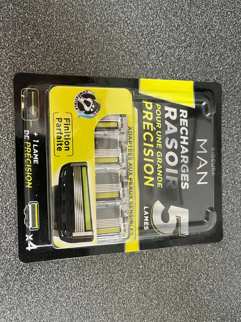 lames de rasoir biocura man 5 lames (4 recharges)