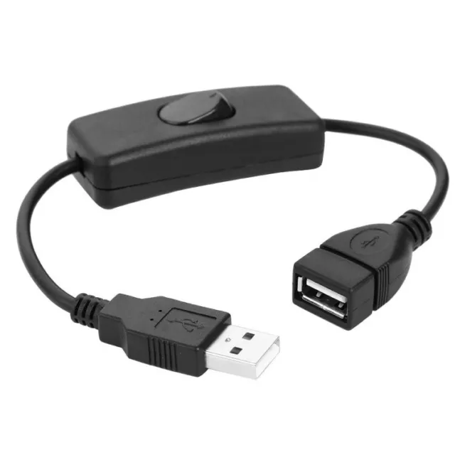 Rallonge USB 2.0 Mâle vers Femelle avec interrupteur marche/arrêt ON/OFF - 30cm