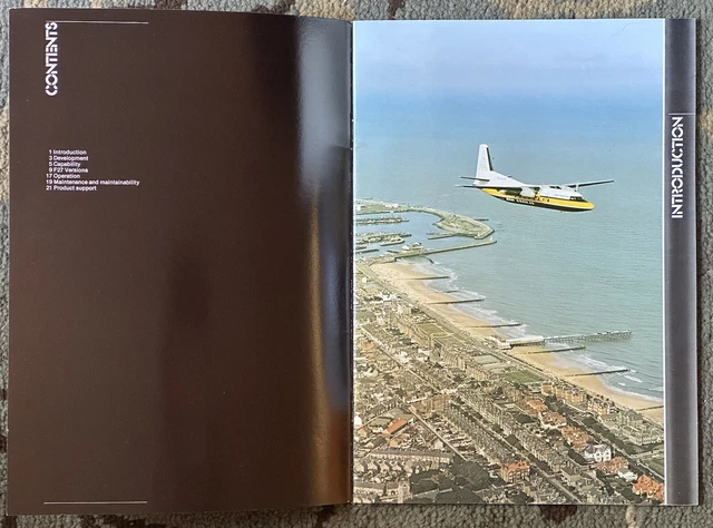 Vintage 1979 FOKKER 27 FRIENDSHIP F27 Brochure 3
