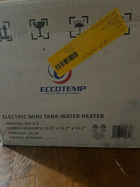 Eccotemp EM 2.5 Gallon Electric Mini Tank Water Heater