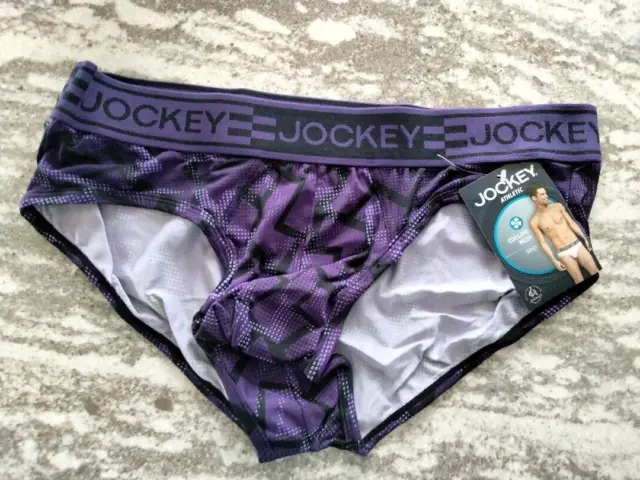 Jockey Microfiber Athletic Cooling Mesh Hip Brief Underwear Large MINT FREESHIP