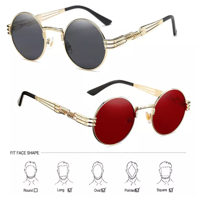 Anti-Glare Polarized Round Sunglasses for Men Women 2022 HOT Summer, Non-Slip